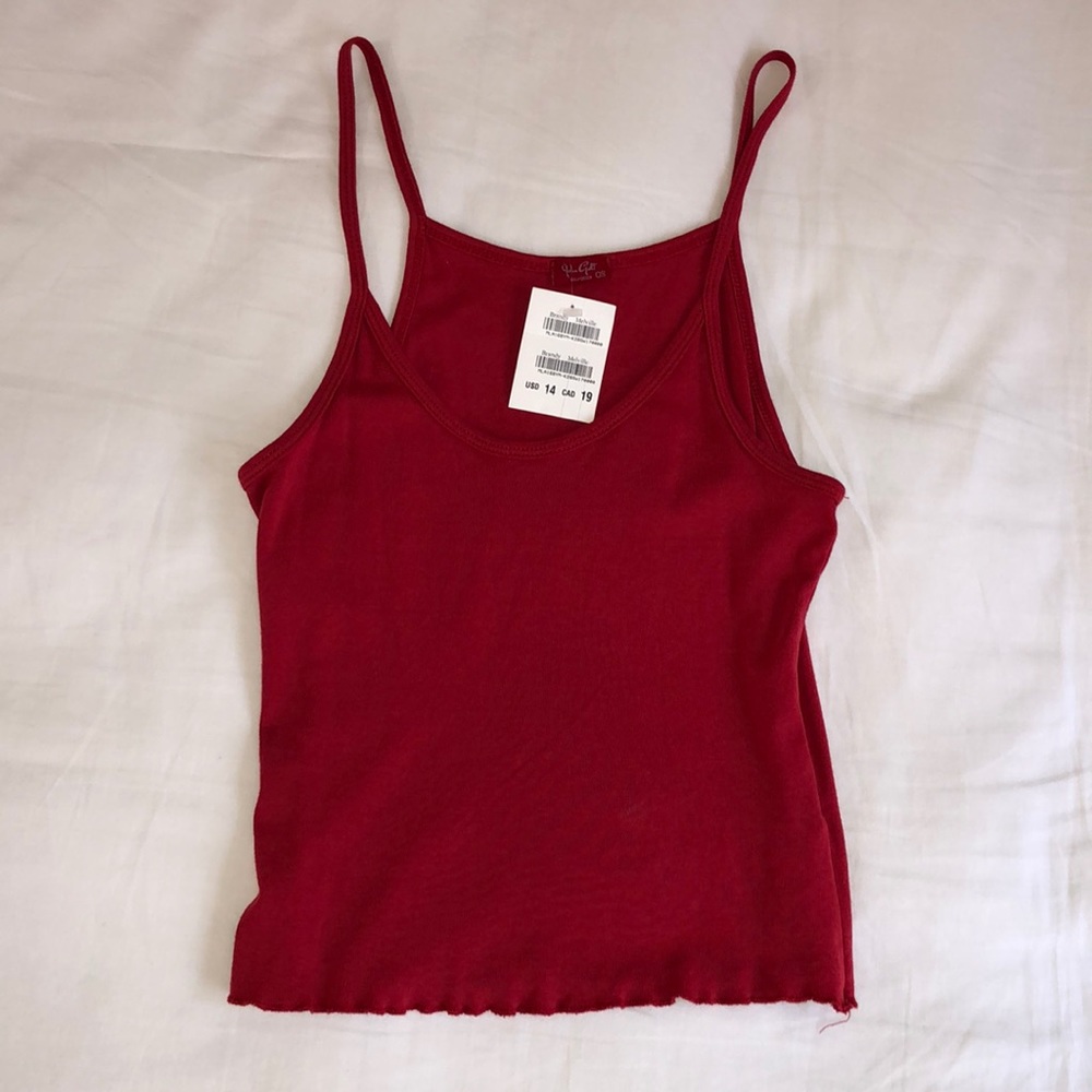 NWT John Galt Red, Spaghetti-Strap Tank